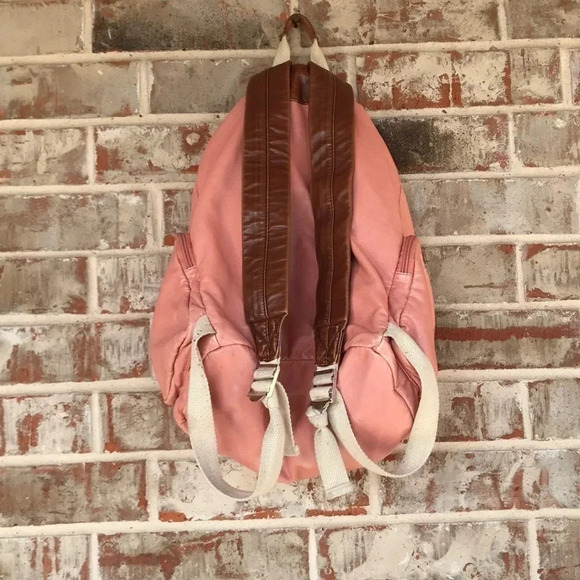 Peach Backpack With Stud Design - Picture 4 of 5